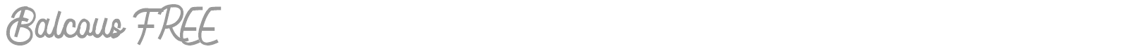 Balkous font preview